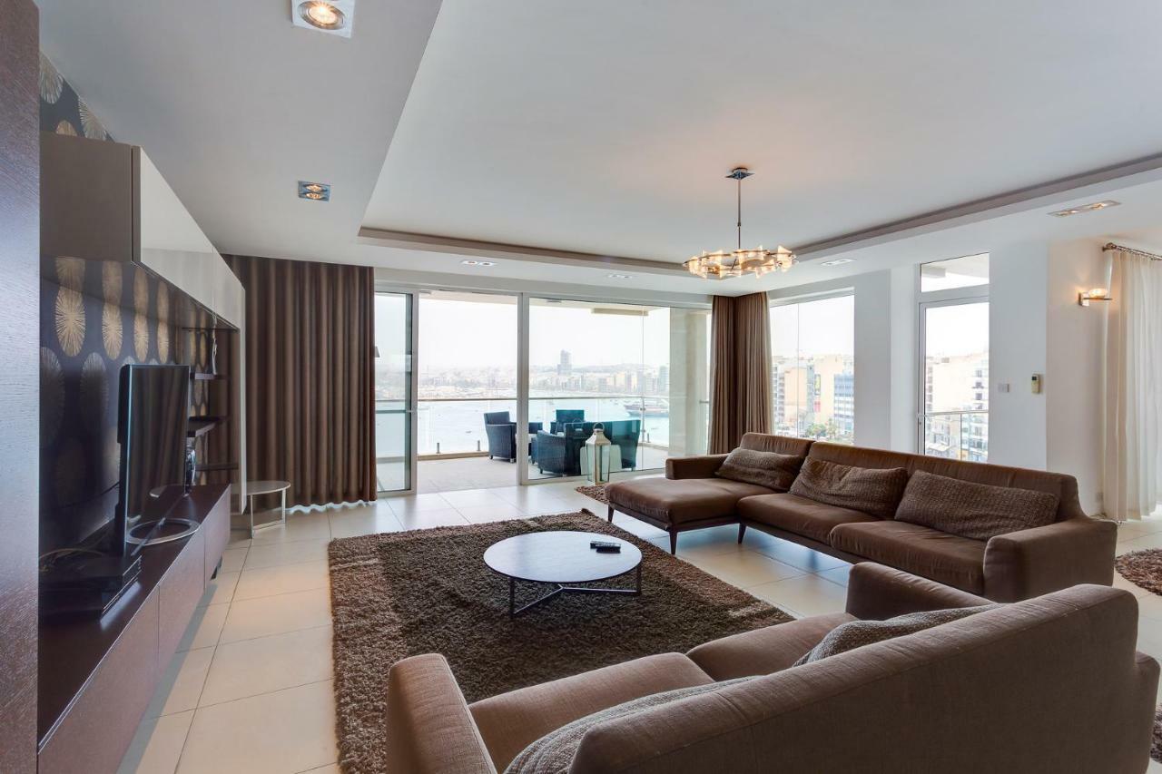 Contemporary, Luxury Apartment With Valletta And Harbour Views Sliema Luaran gambar