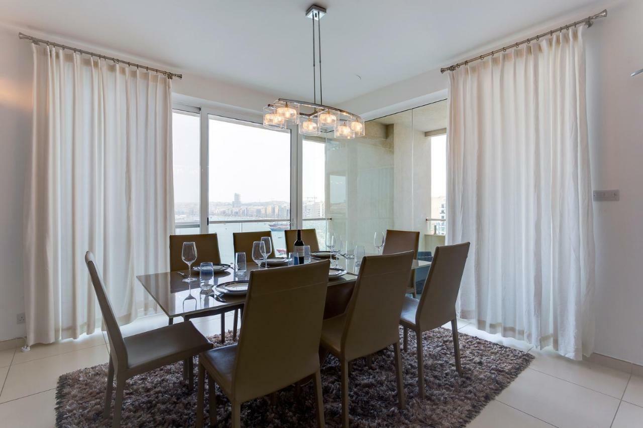 Contemporary, Luxury Apartment With Valletta And Harbour Views Sliema Luaran gambar